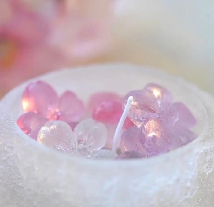 桜の切り株キャンドル